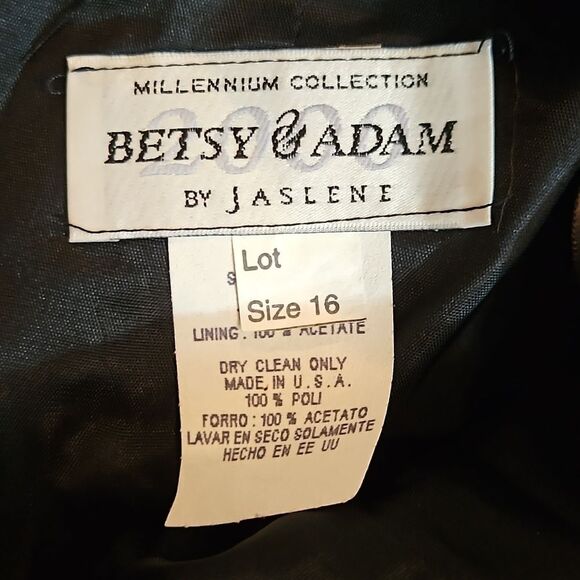 Betsy & Adam Black Maxi gown size 16 - Picture 13 of 15